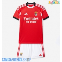 Camisa de time de futebol Benfica Replicas 1º Equipamento Infantil 2025-26 Manga Curta (+ Calças curtas)